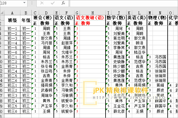 采用虚拟科目的方式安排教研活动